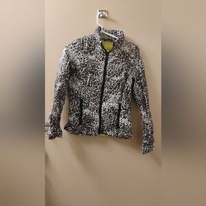 Etage Women's Leopard Print Print Down Fill Puffer Jacket Sz 4